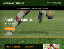 Tablet Screenshot of lamanzanafutbol5.com